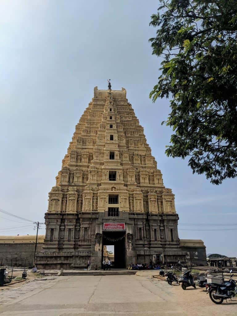 Hampi stone structures historical UNESCO monument