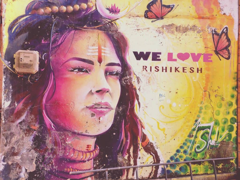 Rishikesh city artwork