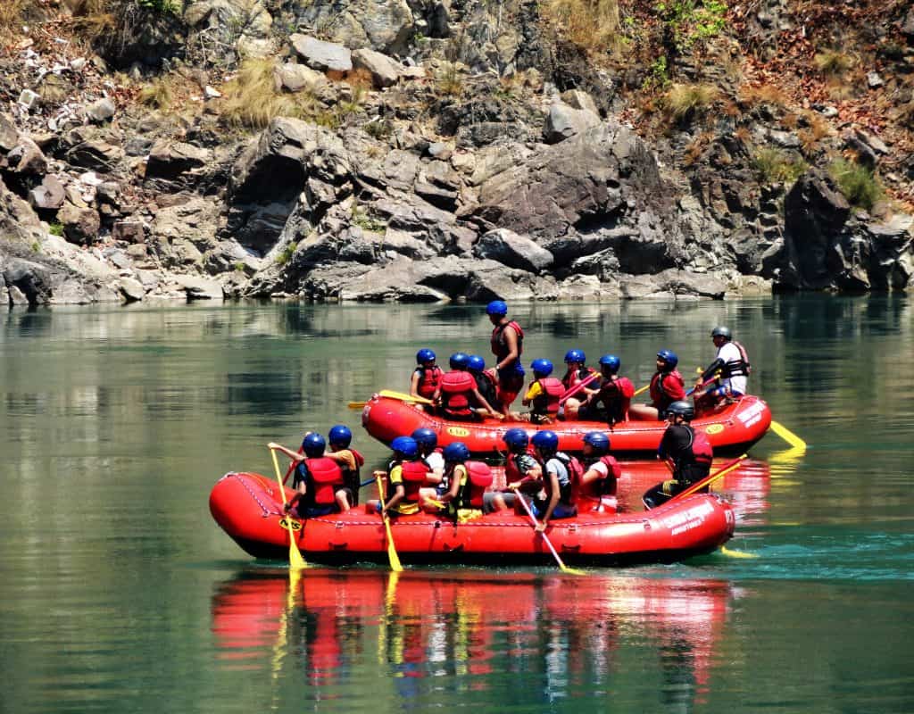Rafting at the Ganges